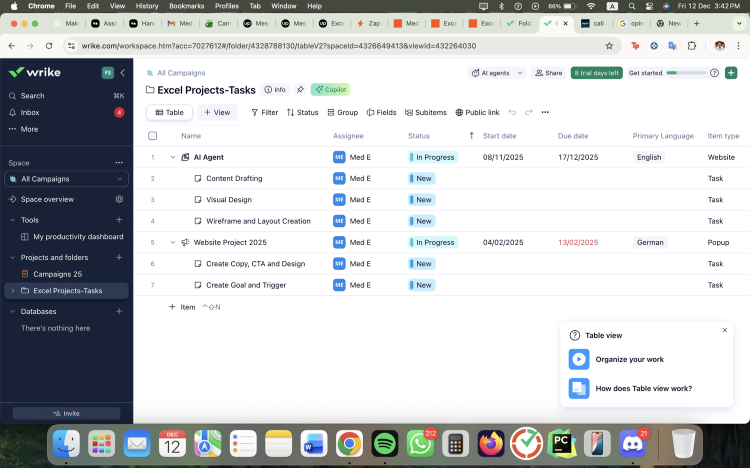 Excel to Wrike Project & Task Automation (Zapier) screenshot 3
